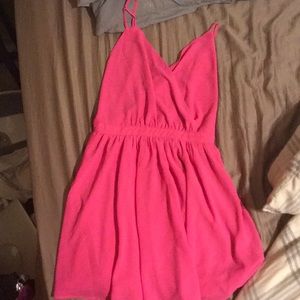 Hot pink dress w open back